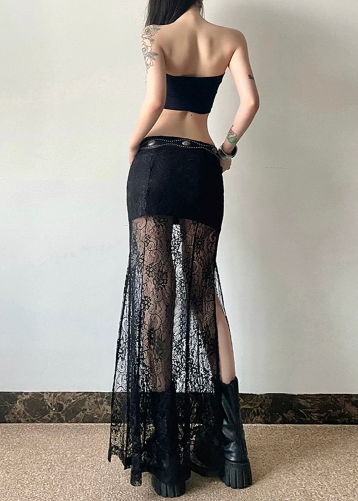 シアーレースロングスカート / VO1157