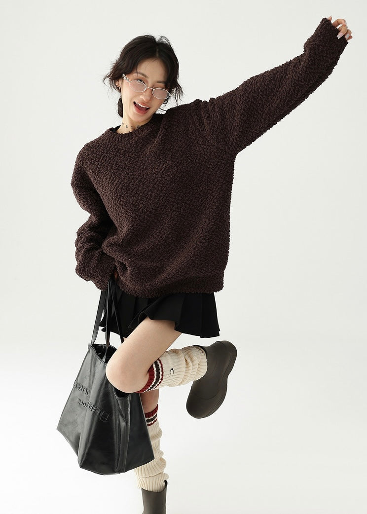 round neck pullover sweater / AS1187