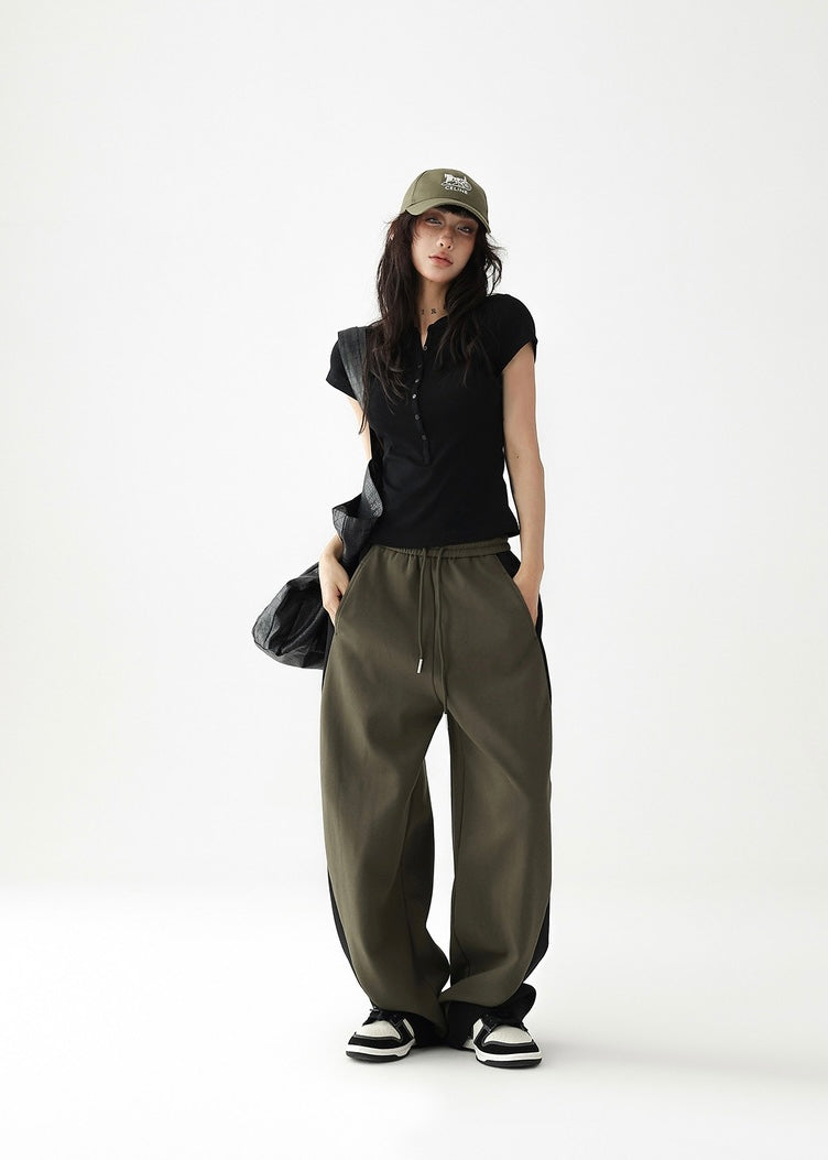 Relaxed loose line pants / AS1219