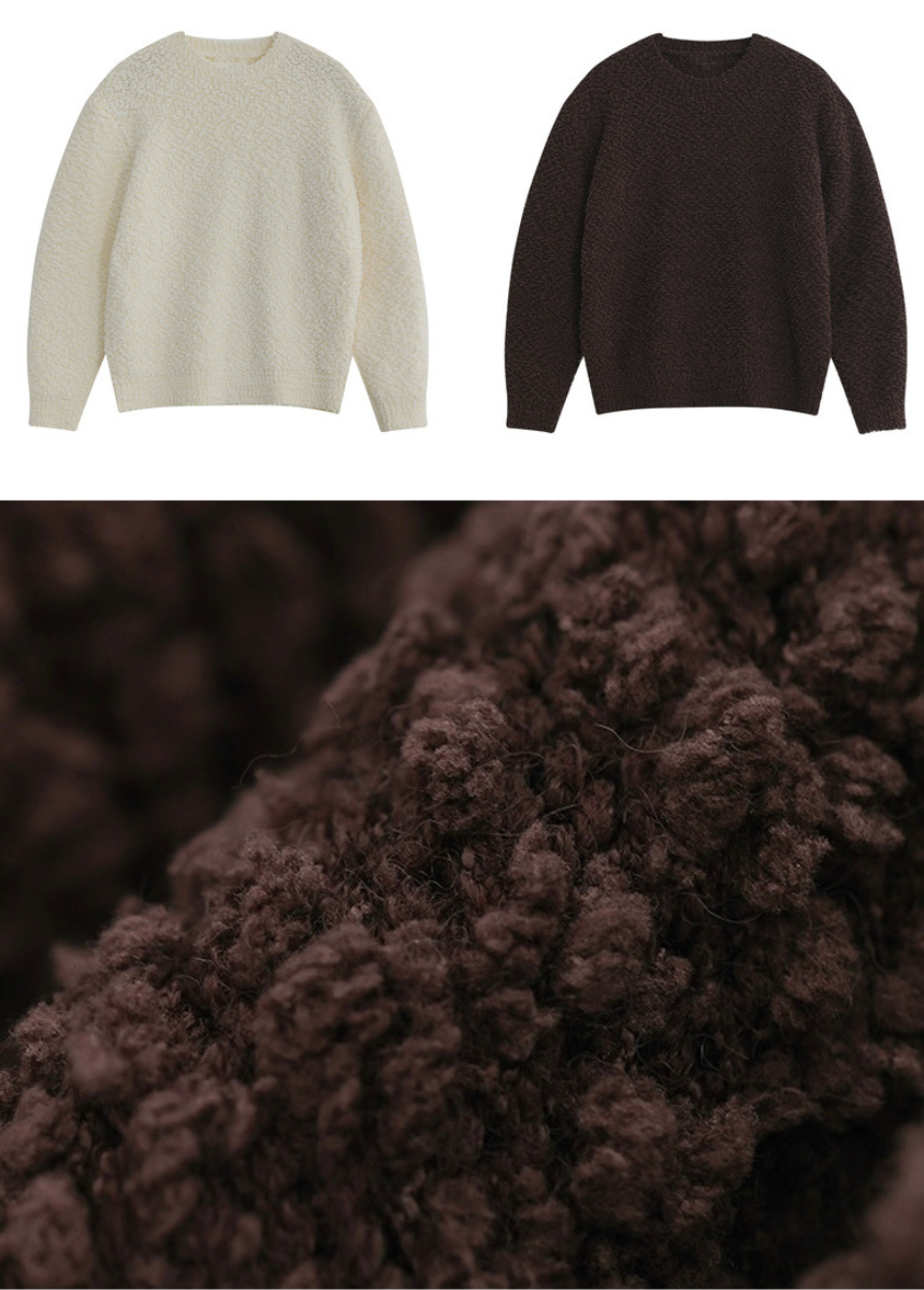 round neck pullover sweater / AS1187