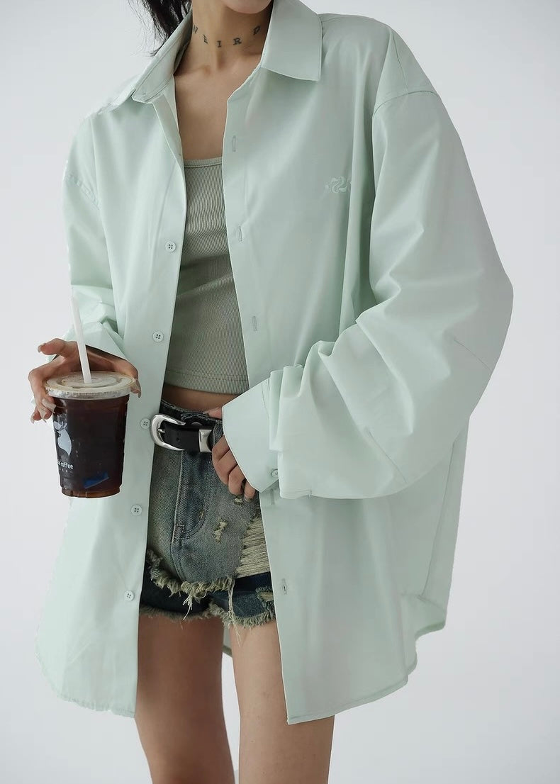 Loose casual relaxed shirt / AS1274