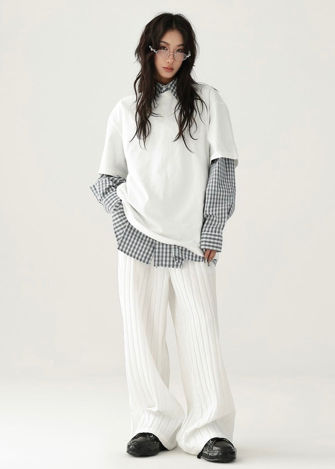 American retro check shirt / AS1214