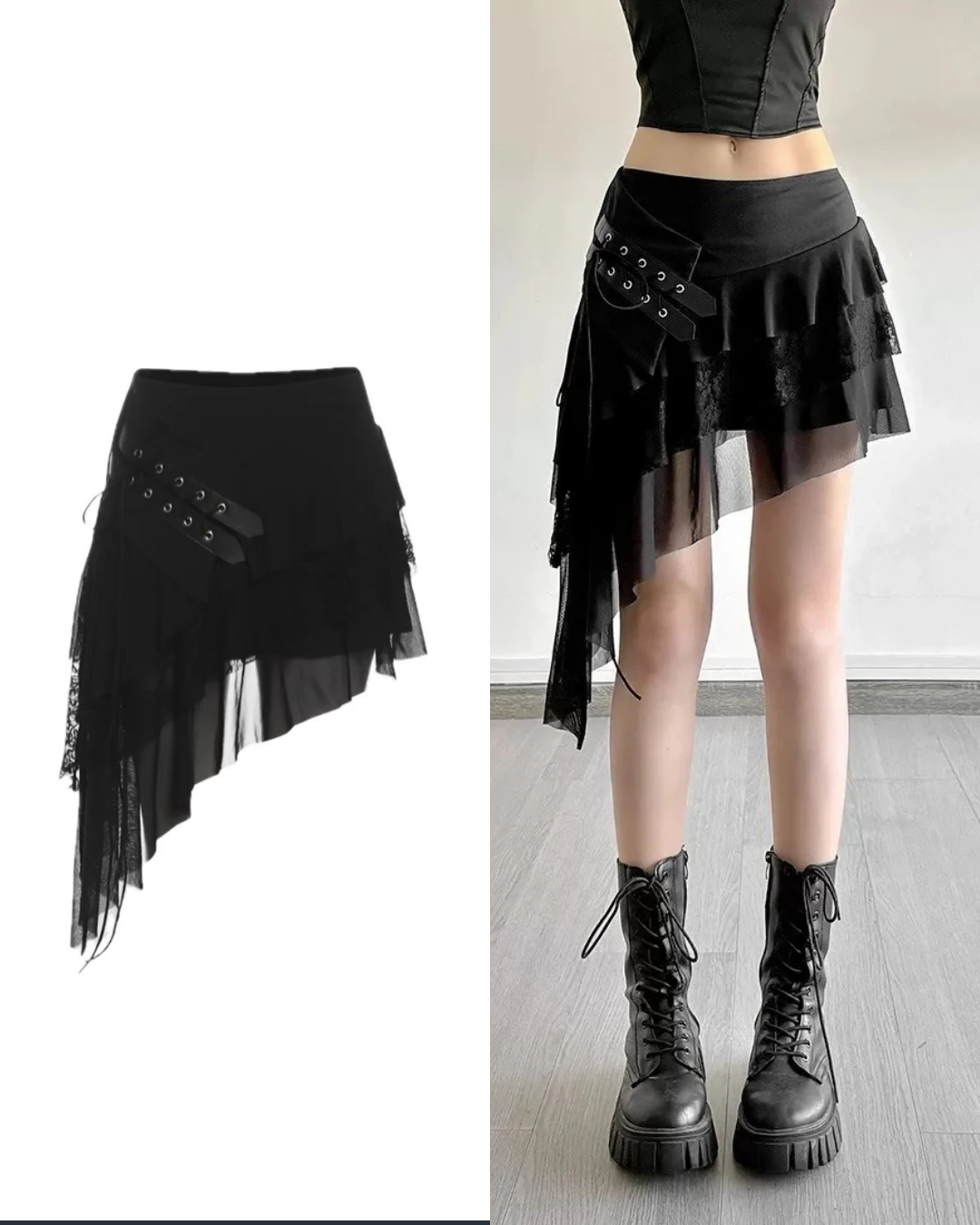 ワンダフルワールド◆迷彩柄総ピコフリルスカート ワンダフルワールド◇迷彩柄総ピコフリルスカート WONDERFUL WORLD