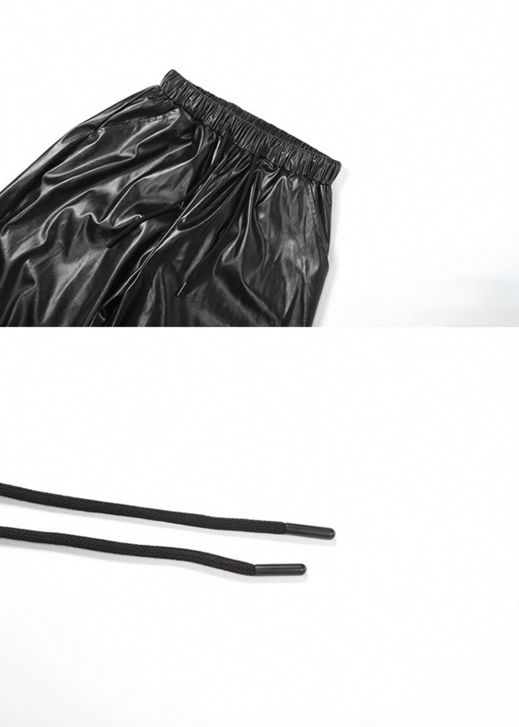 PUレザーパンツワイド / VO1308