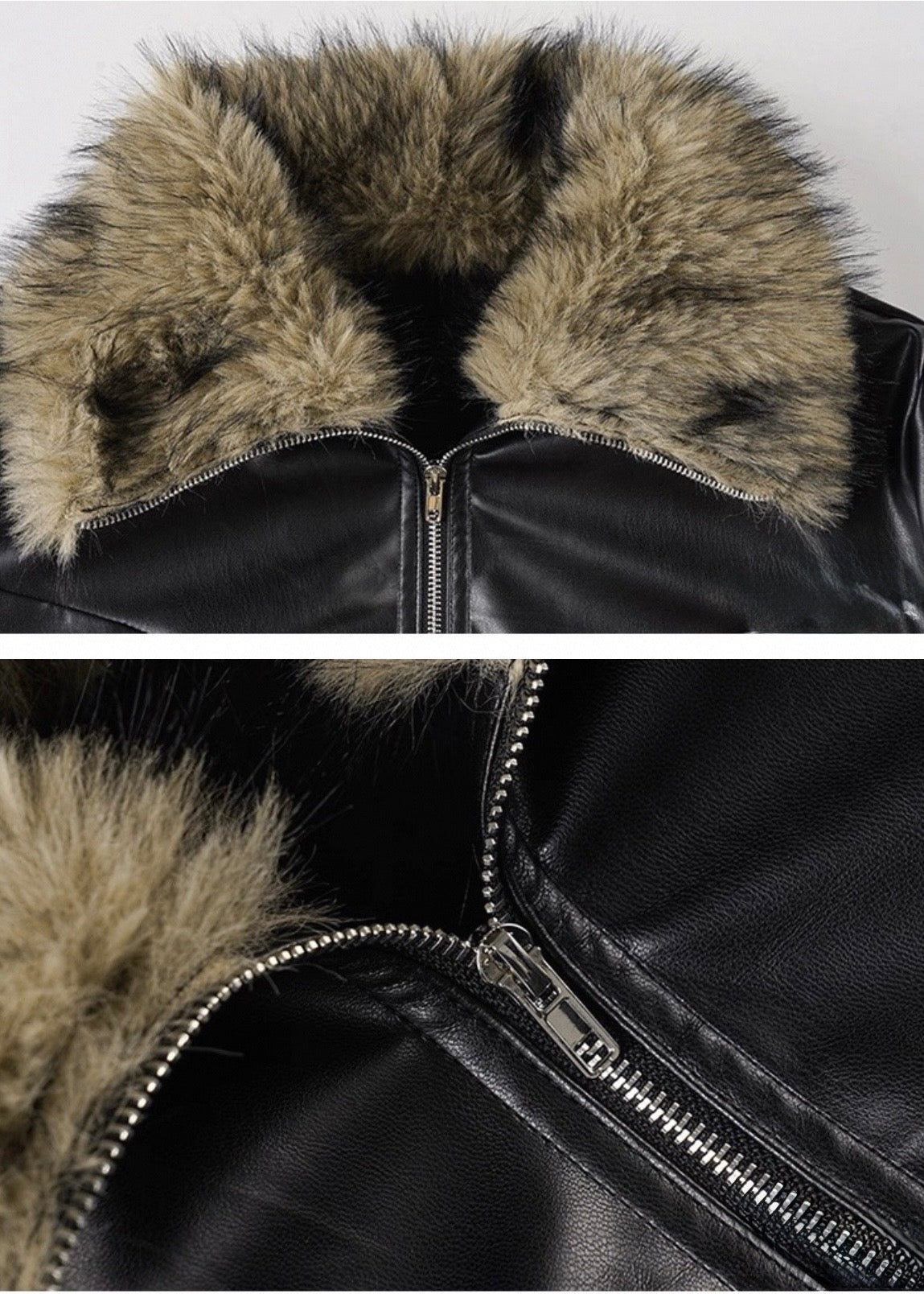 ファーカラーショートジャケット / VO1306