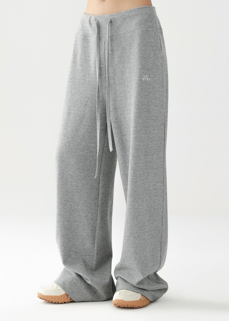 Loose drawstring straight pants / AS1203