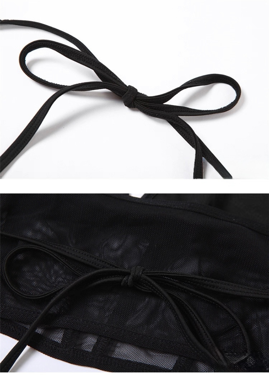 スカルダイヤモンドホルターストラップベスト / VO1104