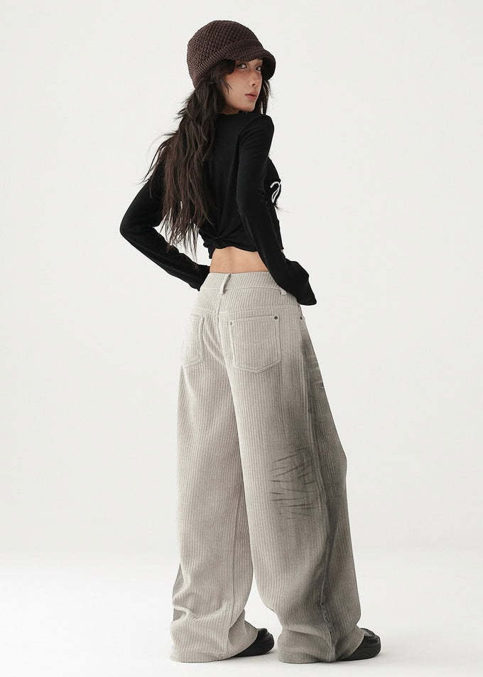 Drape Casual Wide Pants / AS1198