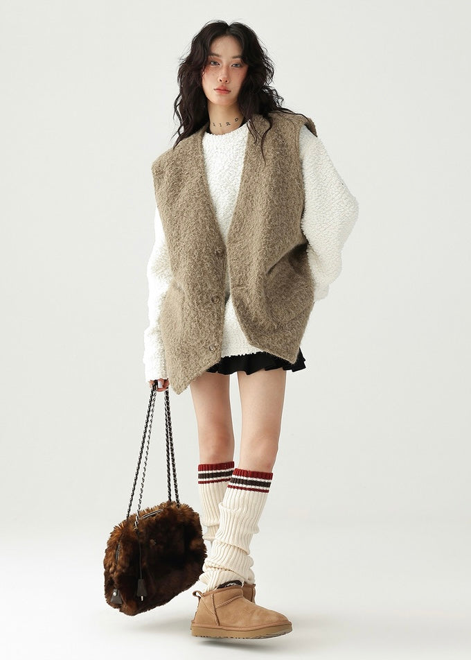 round neck pullover sweater / AS1187