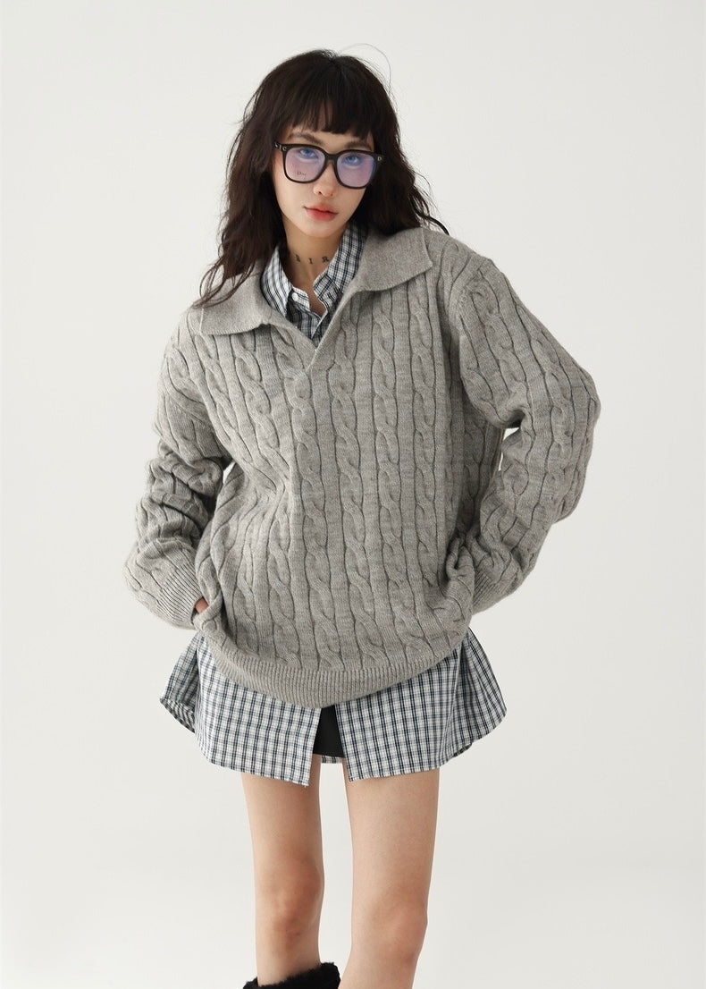 American retro check shirt / AS1214