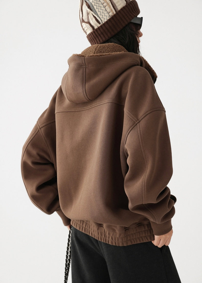 fleece parka jacket / AS1197
