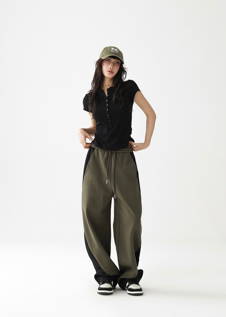 Relaxed loose line pants / AS1219