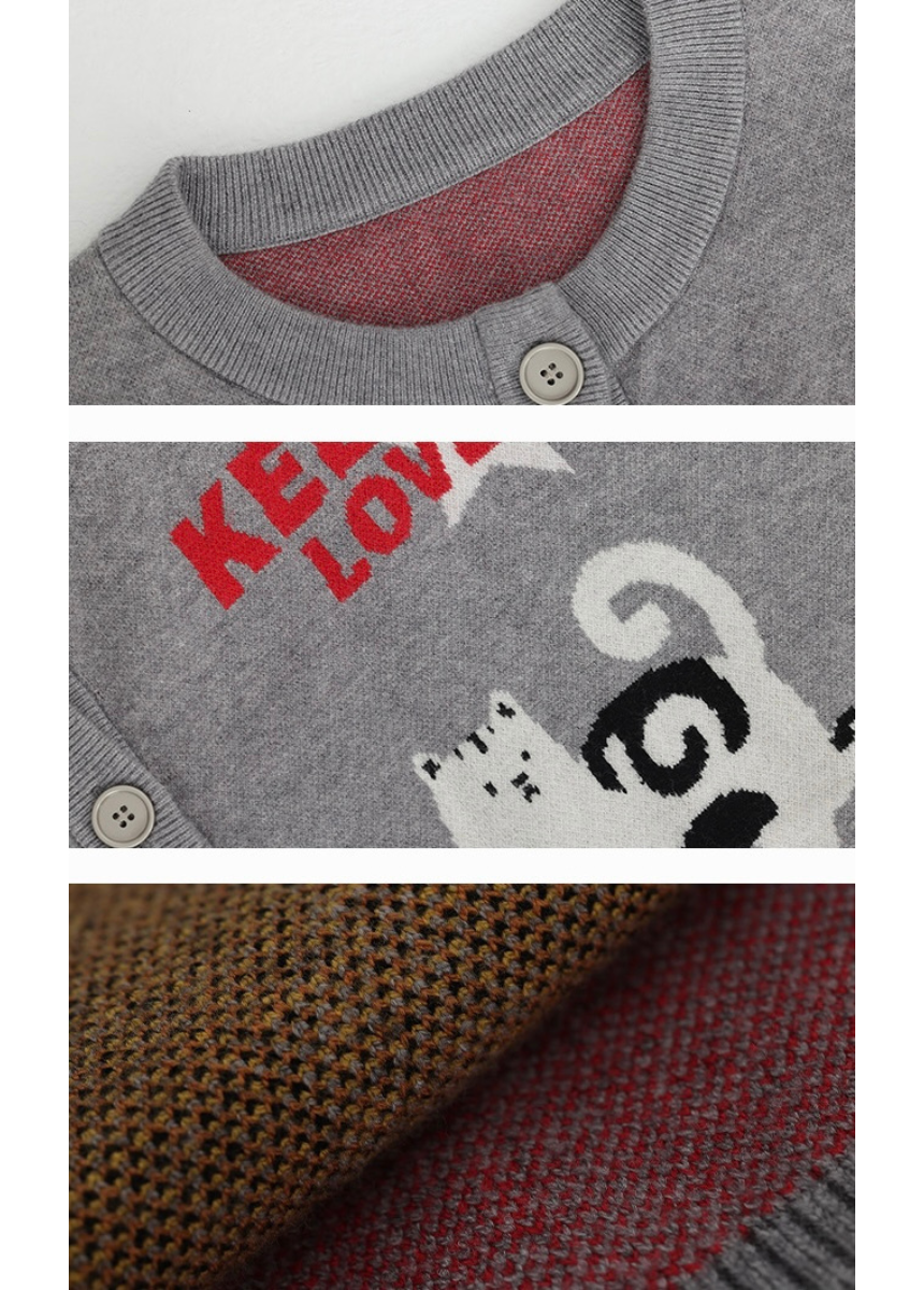 funny cat cardigan / AS1188