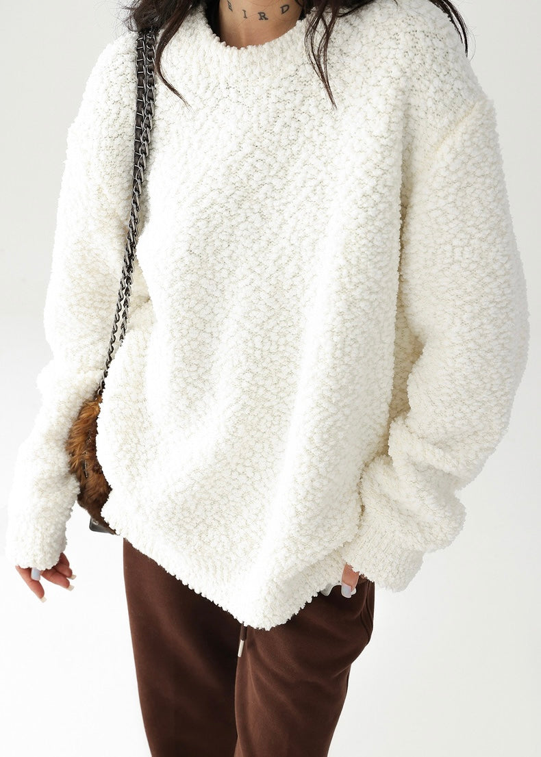 round neck pullover sweater / AS1187