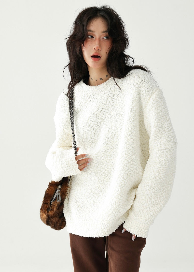 round neck pullover sweater / AS1187
