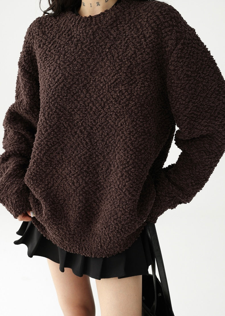 round neck pullover sweater / AS1187
