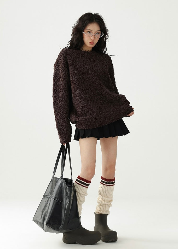 round neck pullover sweater / AS1187