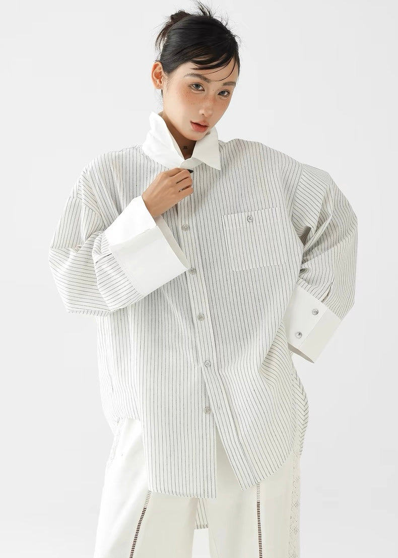 Striped design style shirt / AS1320