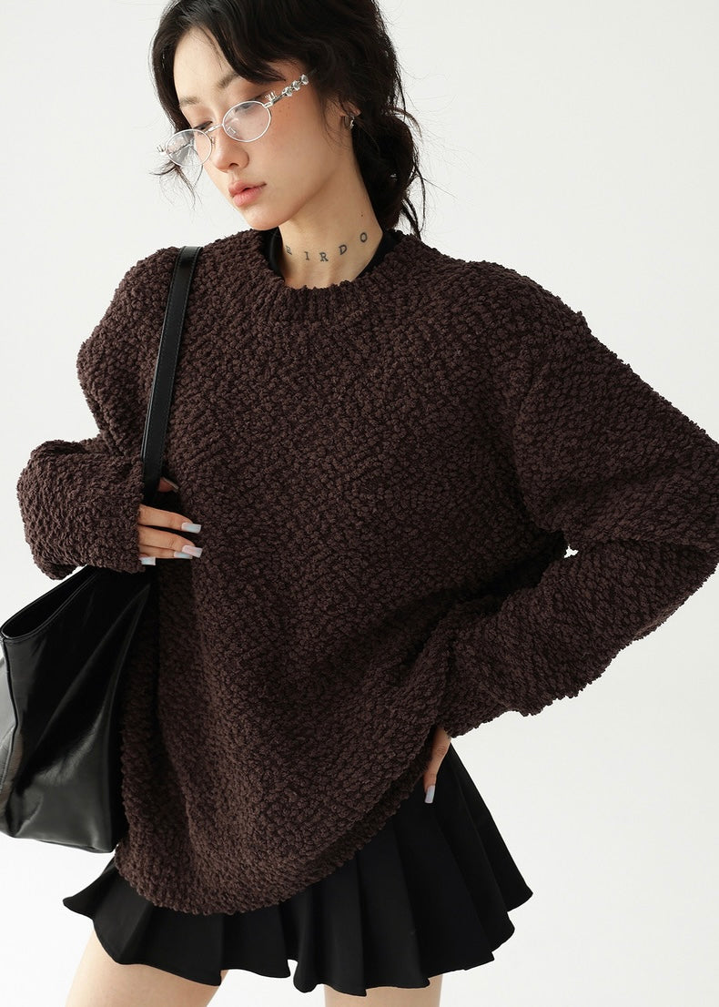 round neck pullover sweater / AS1187