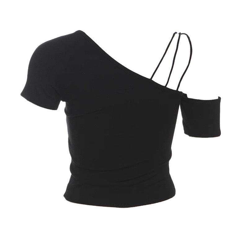 ワンショルダーショートトップス / VO1103