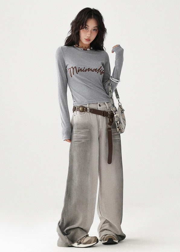 Drape Casual Wide Pants / AS1198