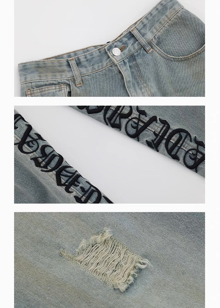 High street vintage loose jeans / AS1255