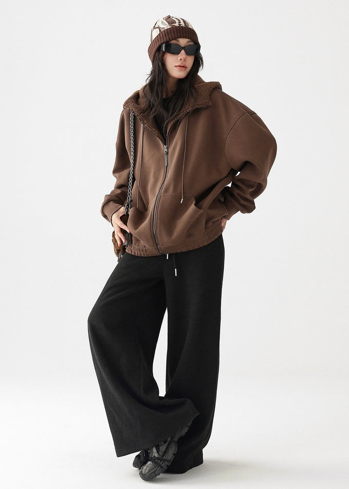 fleece parka jacket / AS1197