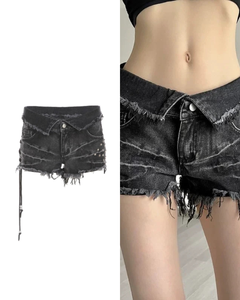 ダメージデニムスタッズショートパンツ / VO1179