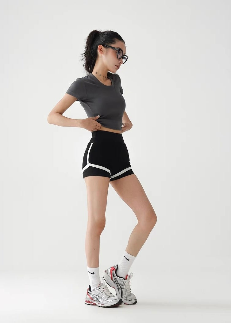 Two-piece casual fit short hot pants / AS1284