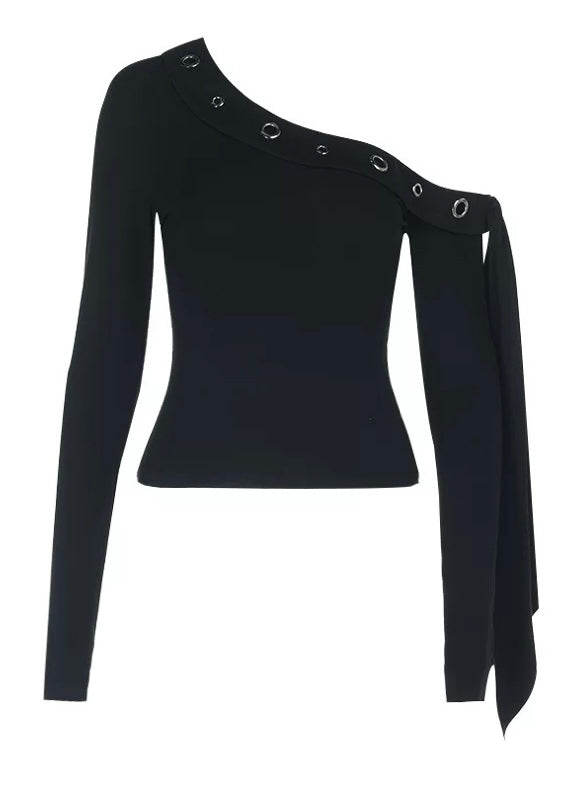 オフショルリボンデザインカットソー / VO1310