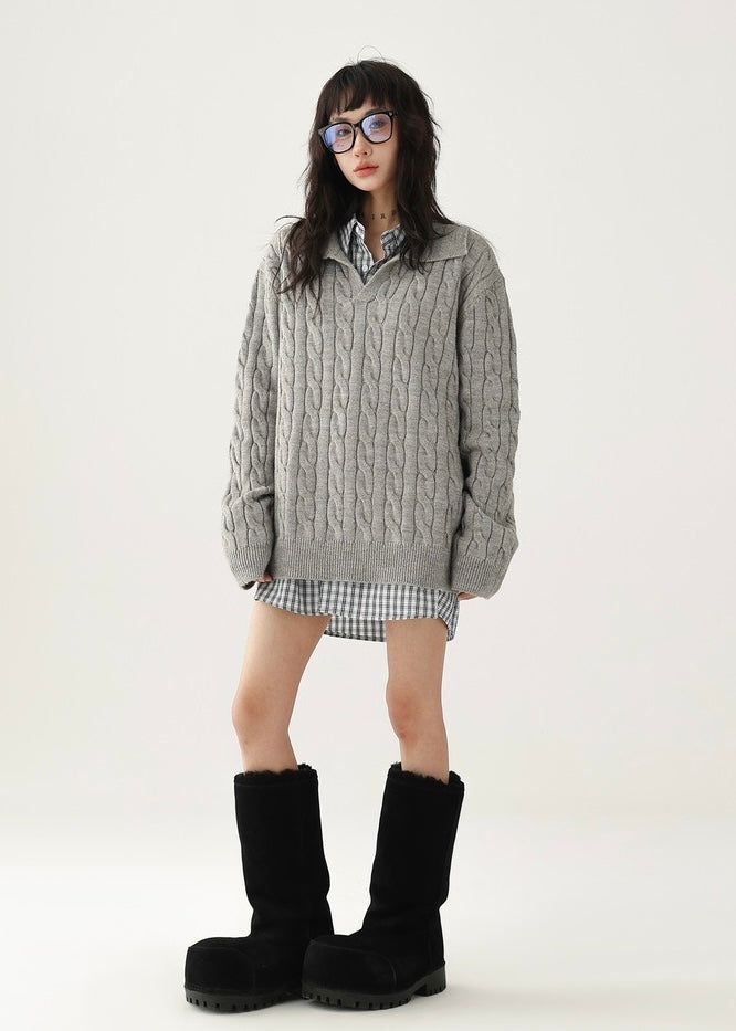 Polo neck sweater / AS1215