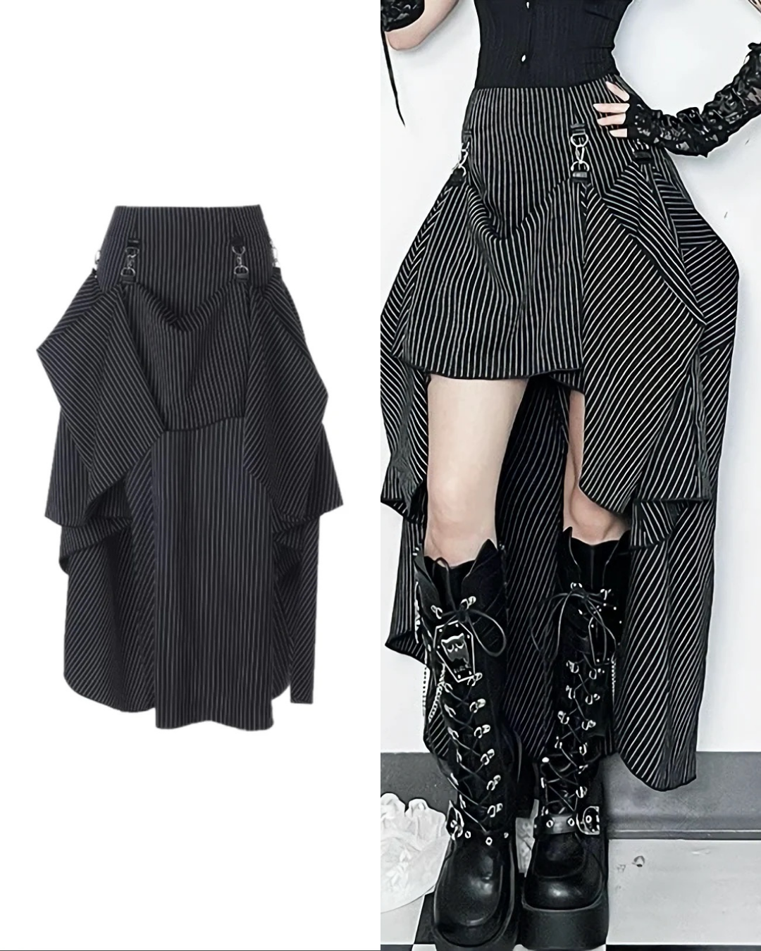 ストライプヘムスカート / vo1287