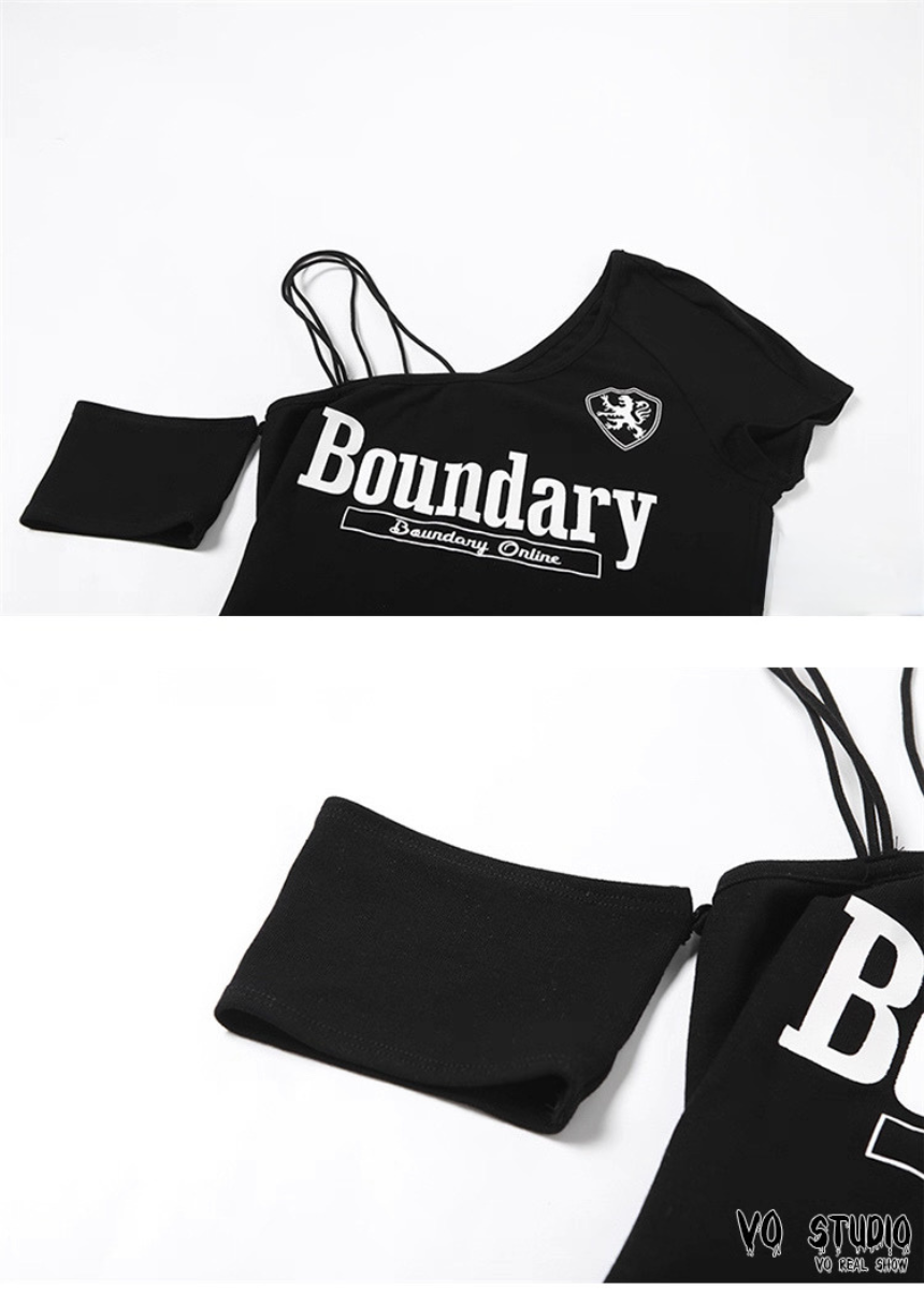 ワンショルダーショートトップス / VO1103