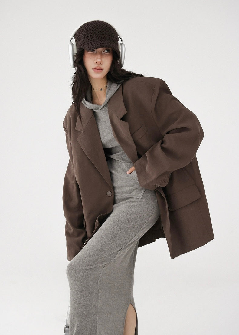 Hood Maxi Length Dress / AS1196