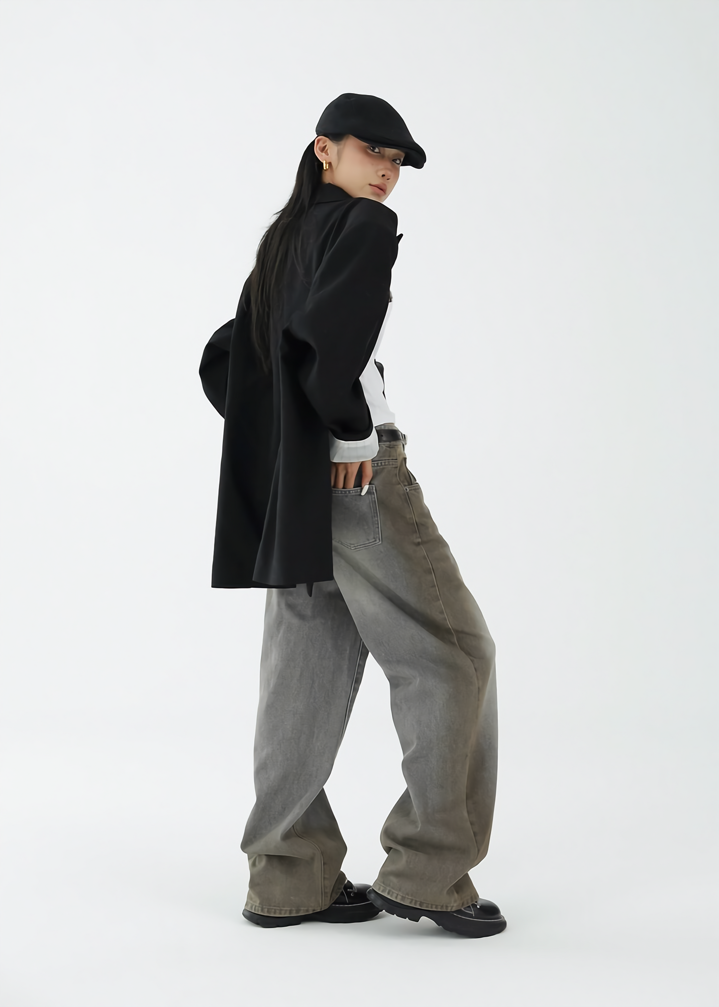 industry gradient wash jeans / AS1126