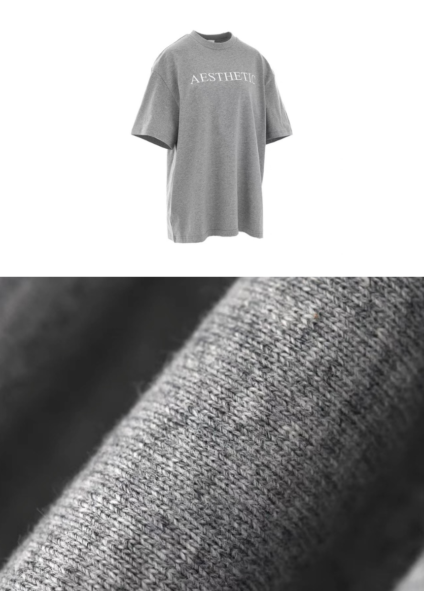 Back floral embroidery T-shirt / AS1310