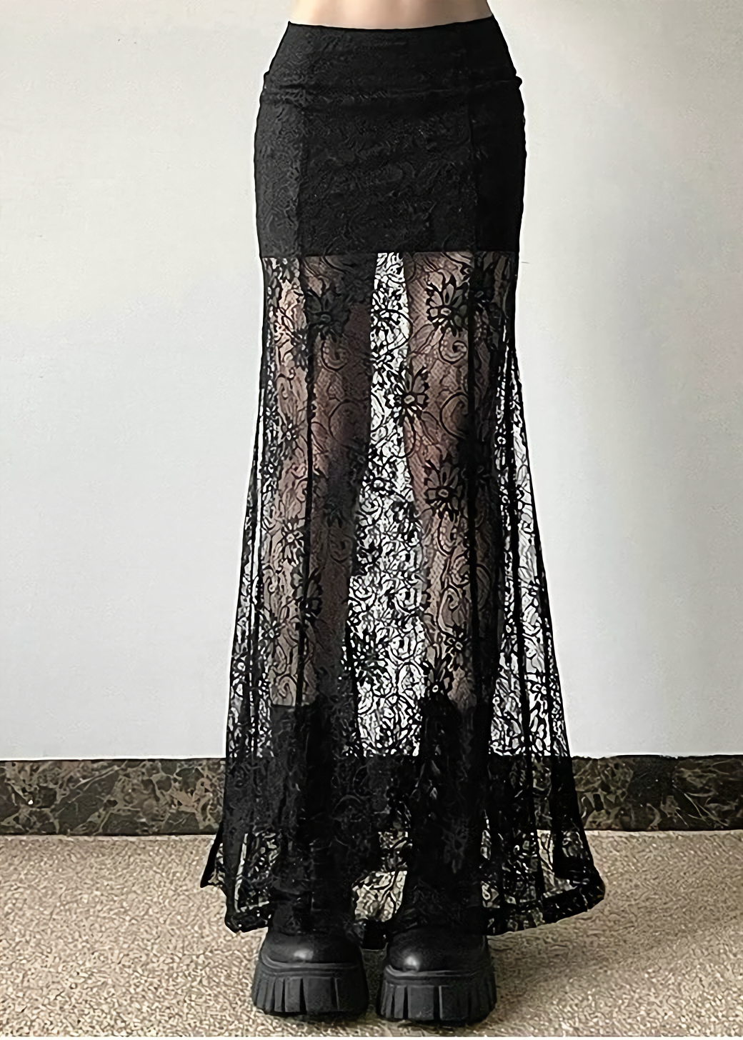 シアーレースロングスカート / VO1157