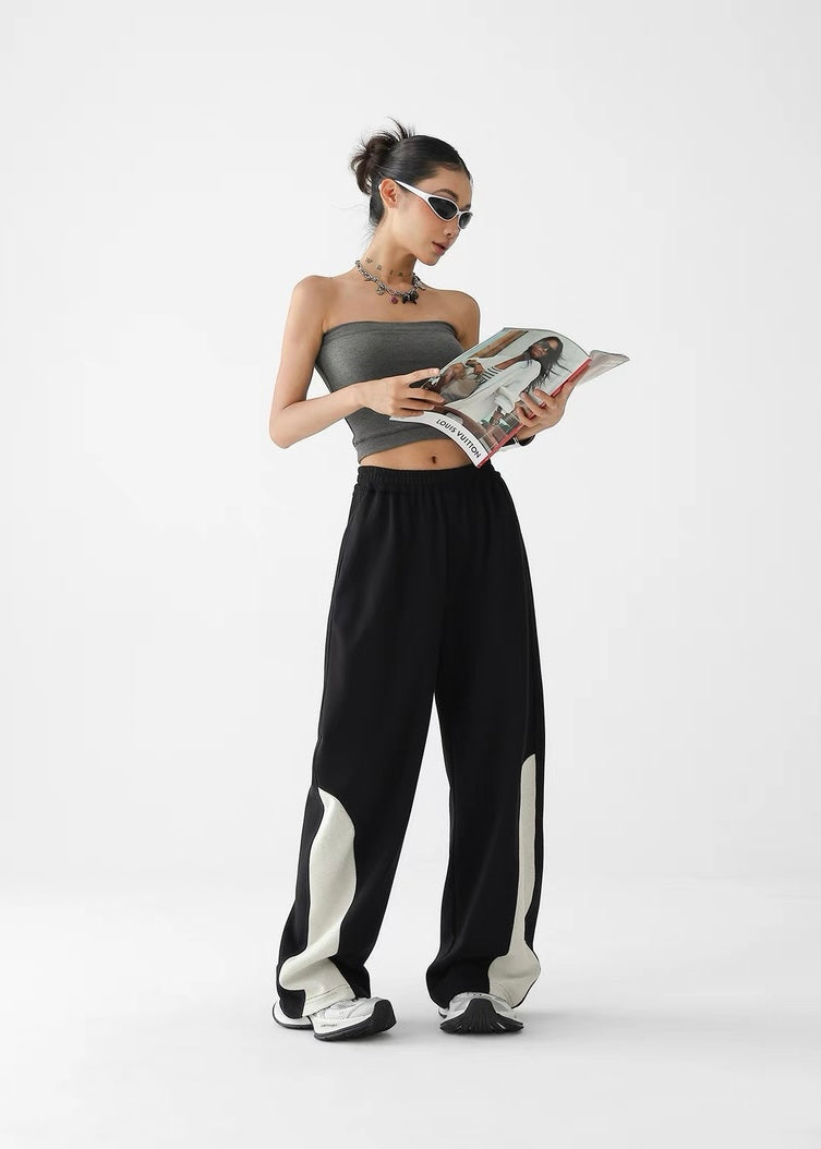 Design contrast sweatpants / AS1325