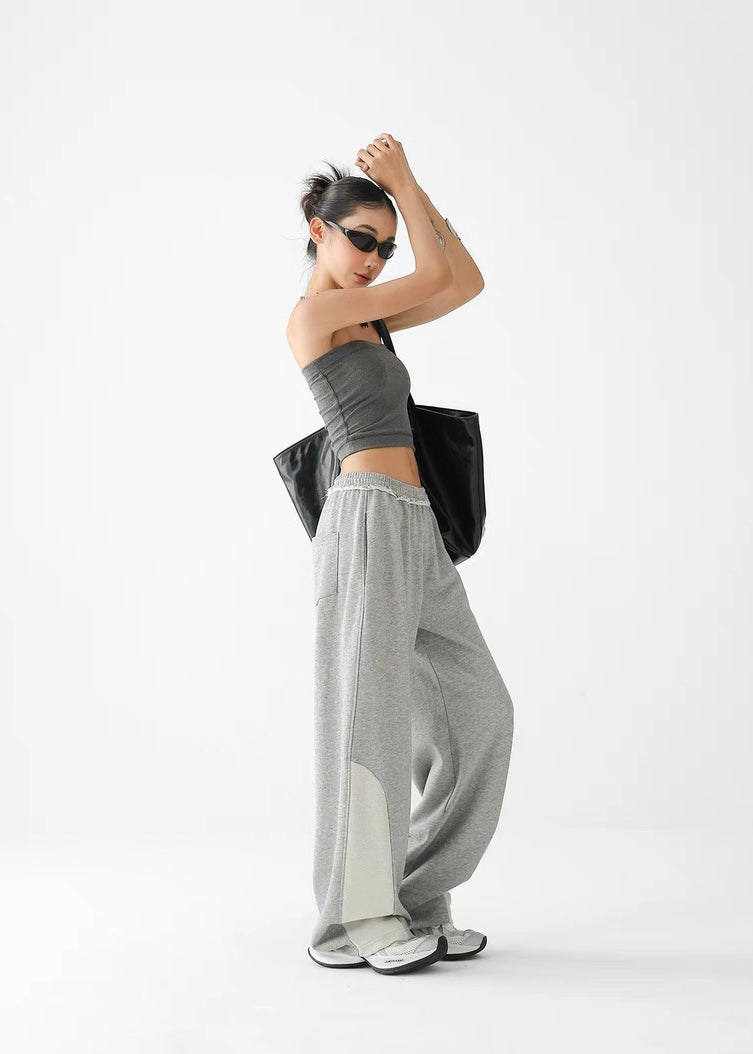 Design contrast sweatpants / AS1325