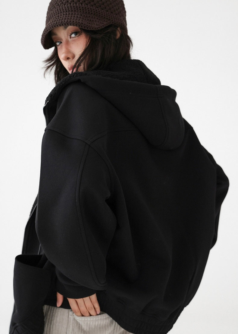 fleece parka jacket / AS1197