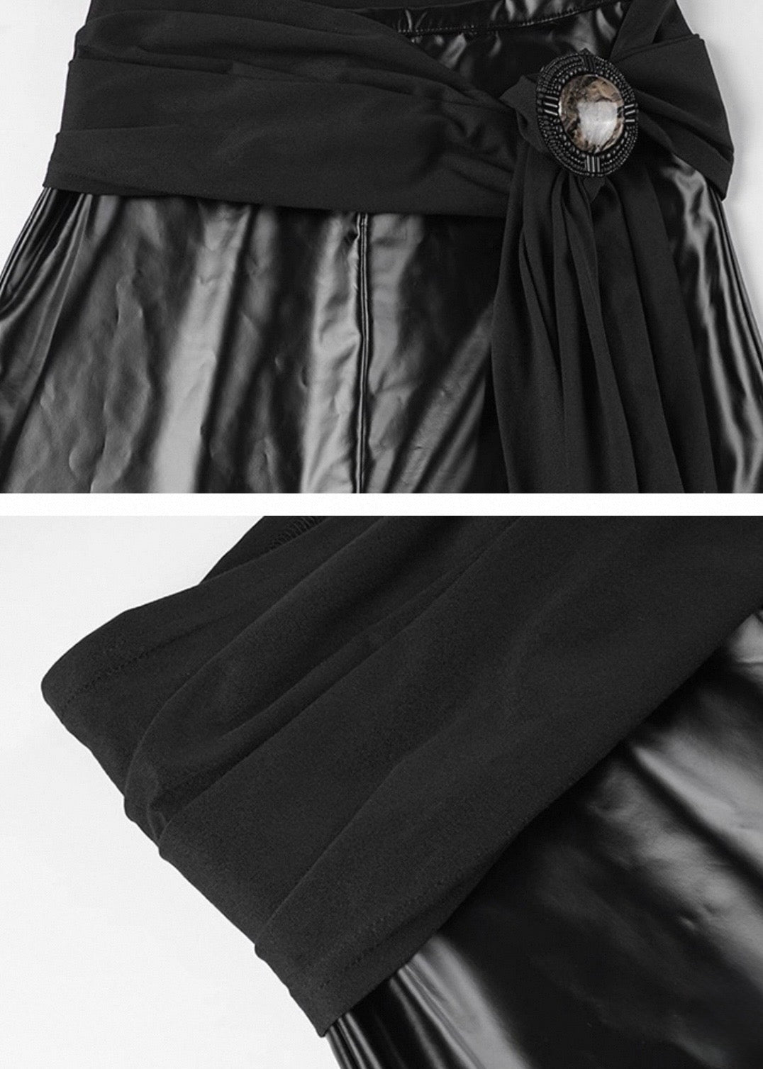 PUレザーミディスカート / VO1317