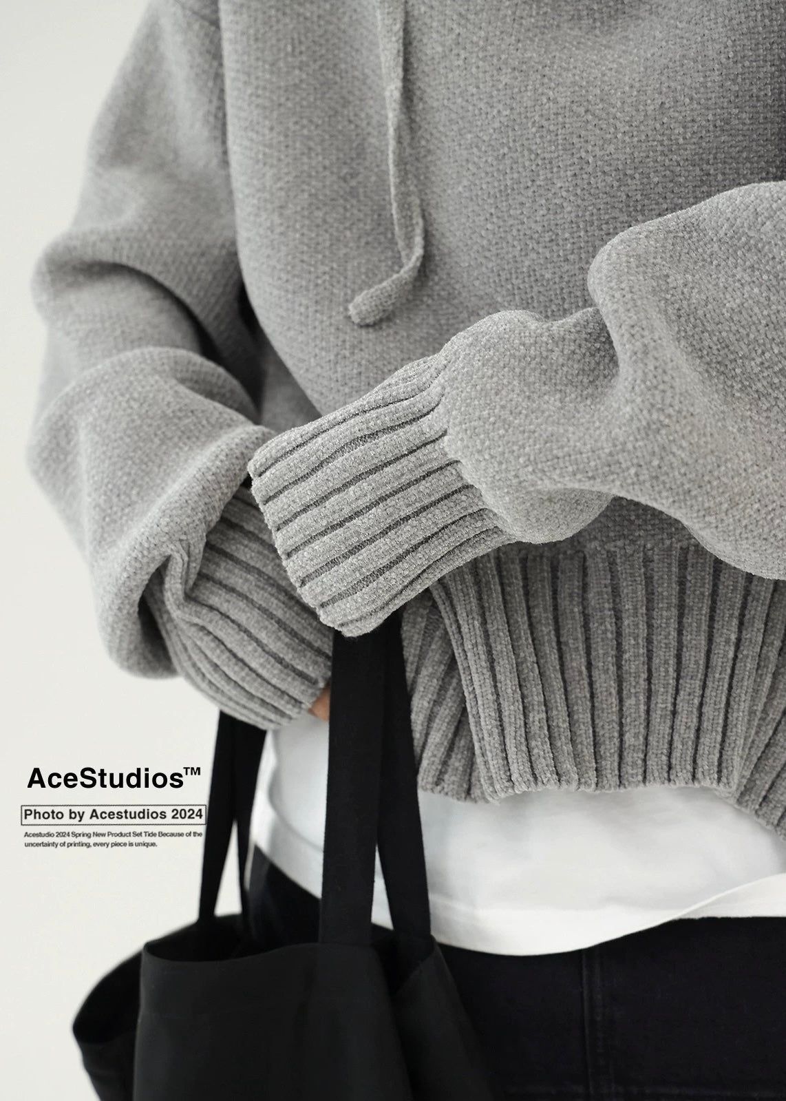 hooded knit pullover / AS1156