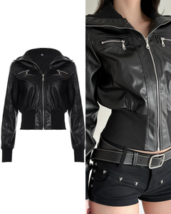 PU バイカージャケット / vo1283