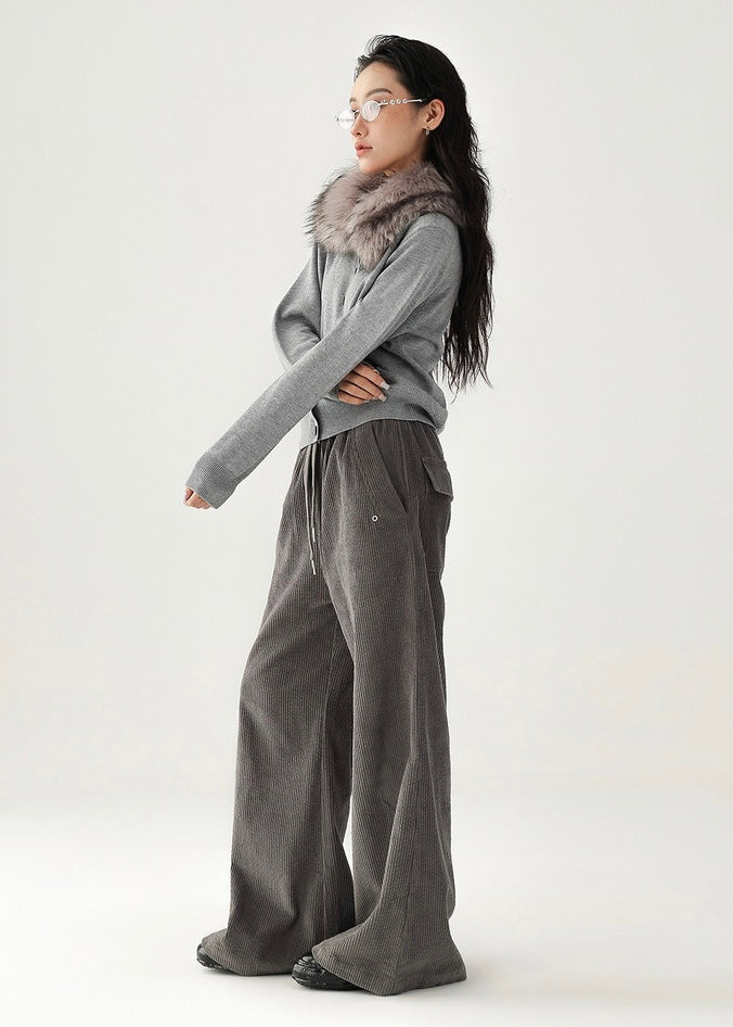 loose fit corduroy pants / AS1186