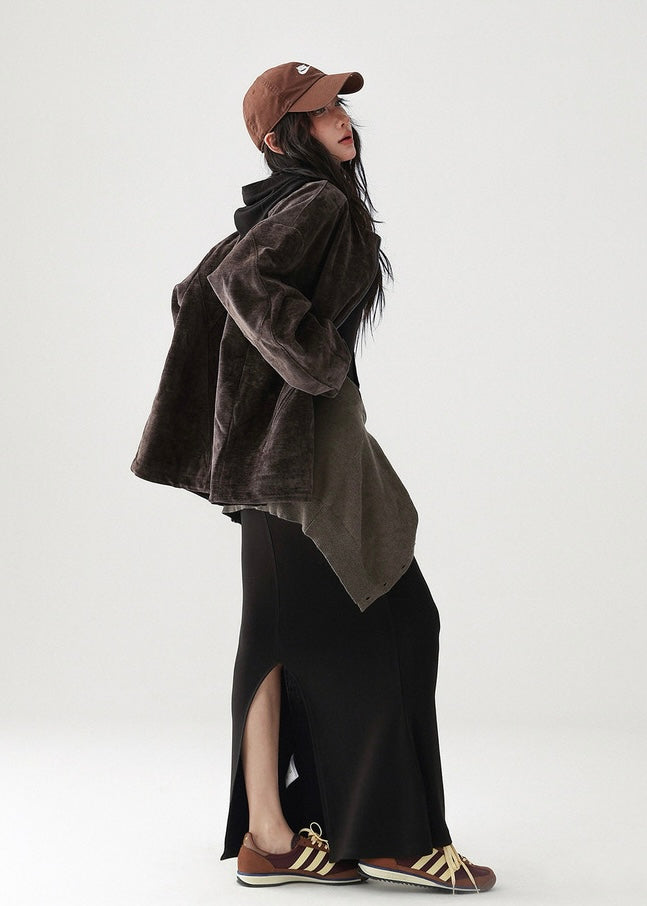 Hood Maxi Length Dress / AS1196