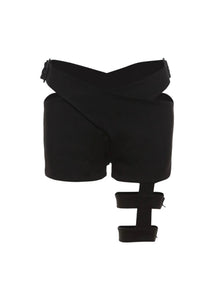 レッグリングブラックショートパンツ / VO1210