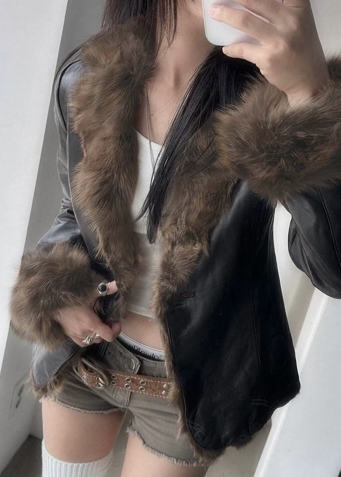 PUレザージャケット / vo1286