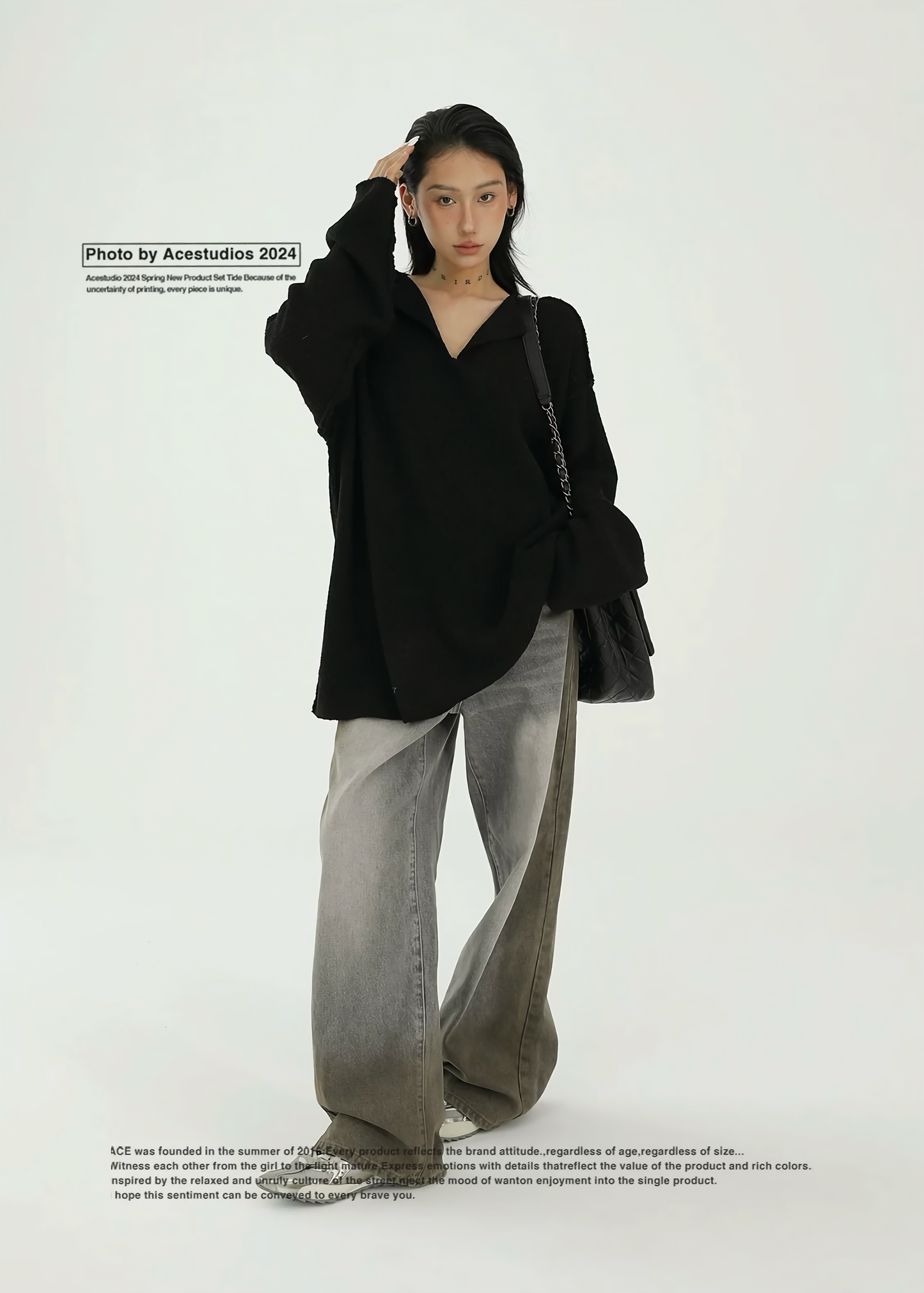 industry gradient wash jeans / AS1126