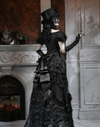 Goth One Shoulder Puff Sleeve Top / NC01