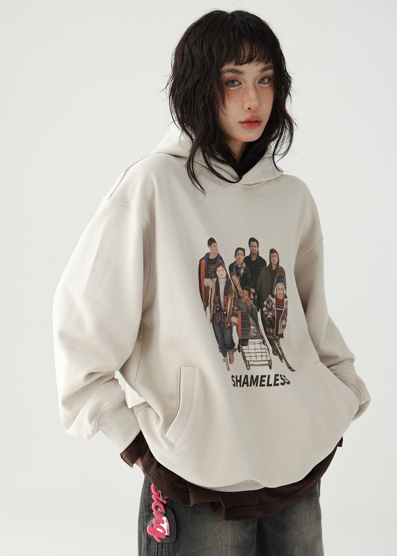 American retro pullover hoodie / AS1209 